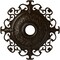 Ekena Millwork Orleans Ceiling Medallion (Fits Canopies up to 8 1/4"), 38 3/8"OD x 6 5/8"ID x 2 7/8"P, Bronze CM38OLBZS - alternate 1